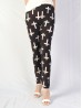 Plus Size Cross Print Stretchy Leggings